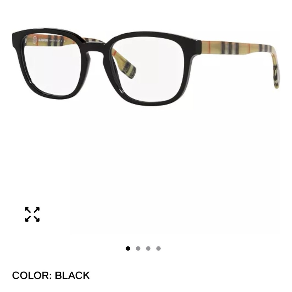 Burberry Black and Tan Men's Glasses